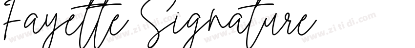 Fayette Signature字体转换